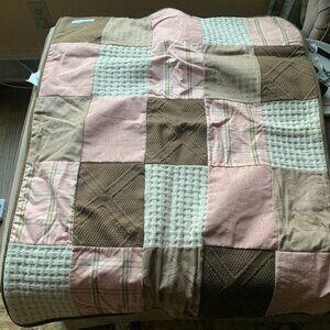 Girls Glenna Jean Crib Blanket, Crib Skirt with Tassels and Crib Mattress CoverF